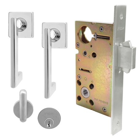 Inox 9550 Sliding Door Entry 244 Twilight 2-1/2" Backset 32D LH XGS244-PD9550A-32D-LH